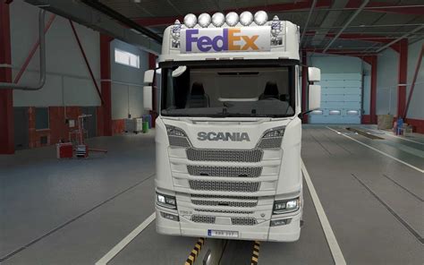 BIG LIGHTBOX SCANIA R AND S 2016 FEDEX 1.43 ETS2 - Euro Truck Simulator ...