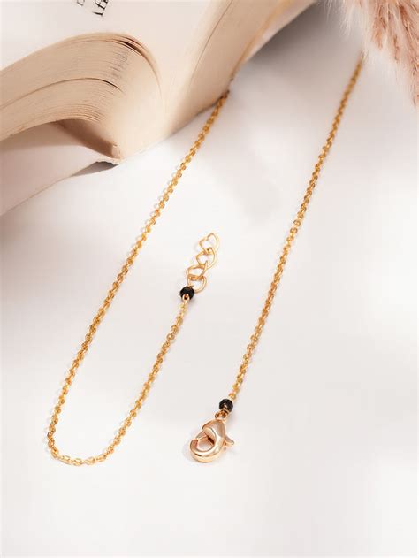 Classic Black Bead Diamond Mangalsutra – Rubans