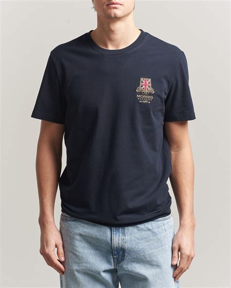 Morris Barton T-Shirt Navy | Man - CareOfCarl.nl