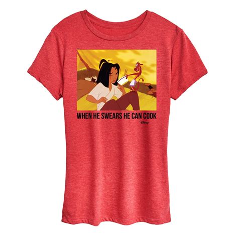 Disney - He Can Cook Mulan - Women's Short Sleeve Graphic T-Shirt ...
