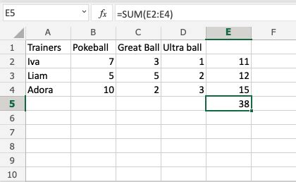 Excel Formulas