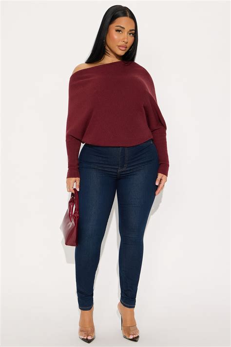 Karly Sweater - Wine | Fashion Nova