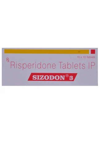 sun pharma Sizodon 3 mg Tablet at ₹ 135/strip | रिसपेरीडोन टैबलेट in ...
