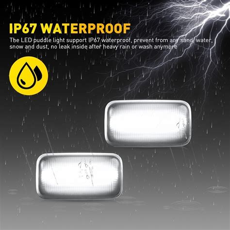 4x White LED Side Marker Corner Lights For 2015-23 GMC Sierra Dually ...