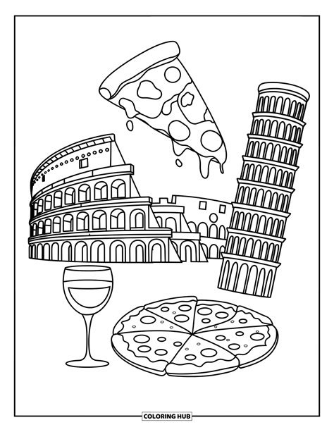 70+ Italy Coloring Pages for Kids & Adults (Free)