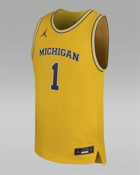 Michigan Wolverines Big Kids' Jordan Basketball Replica Jersey. Nike.com