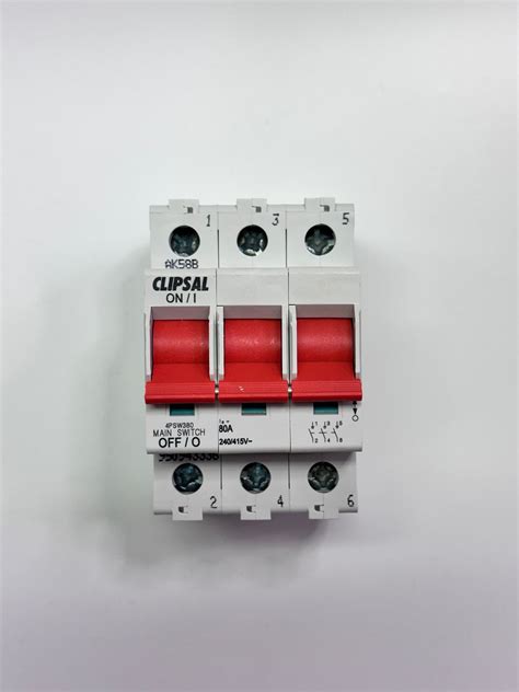Mining & Industrial Surplus Clipsal 4PSW380 Main Switch/ Isolator - 3 ...