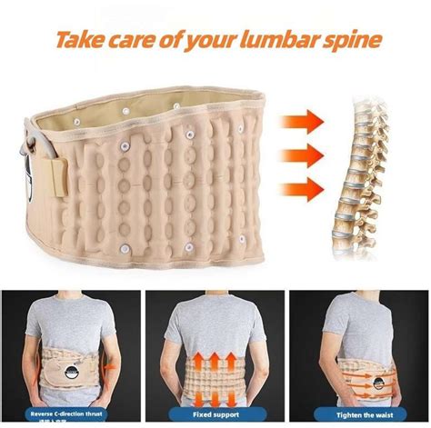 HailiCare Lumbar Air Traction Belt Inflatable Against Waist Discomfort ...
