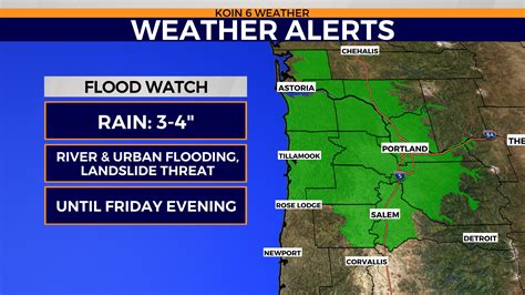 Portland OR weather: Flood Warning in place for portions of Multnomah ...