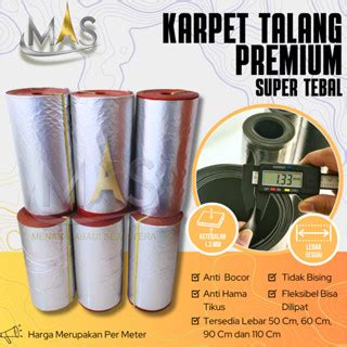 Jual Karpet Talang Air Karet Premium Super Tebal 1.3mm Lebar 50cm ...