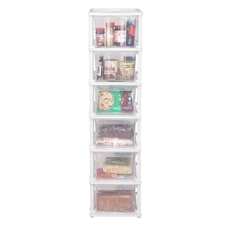 Cutting EDGE Multipurpose 6 Layers Plastic Modular Drawer Storage ...