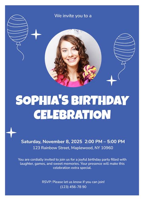 Free Birthday Invitation Templates, Editable and Printable