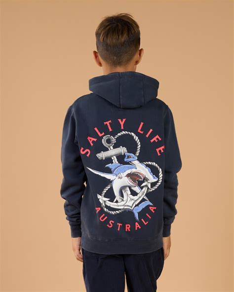 Salty Life Boys' Entangled Hoodie In Navy Acid - FREE* Shipping & Easy ...