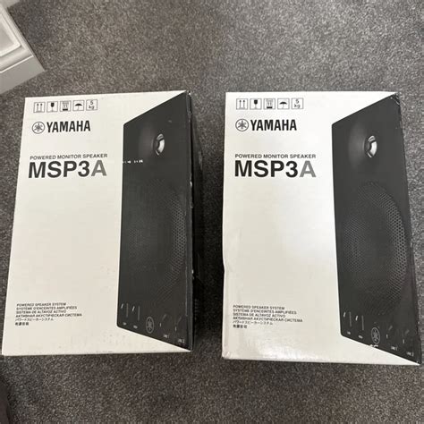 YAMAHA MSP3A POWERED Monitor Bookshelf Speaker Pair £312.70 - PicClick UK