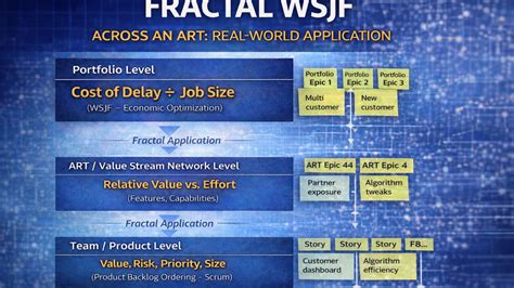 Fractal Prioritization in Practice: Applying WSJF Across an ART