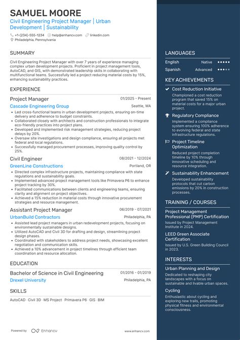 18 Civil Engineer Resume Examples & Guide for 2026