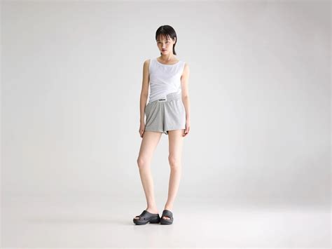 Light grey sweat shorts for women | Bellerose