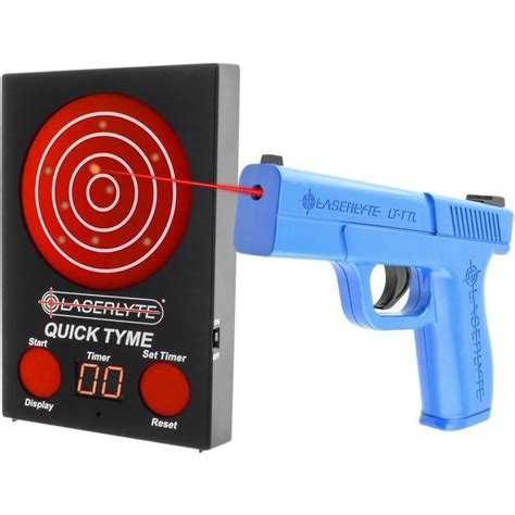 LaserLyte Quick Tyme Laser Trainer Target with Point of Impact Display ...