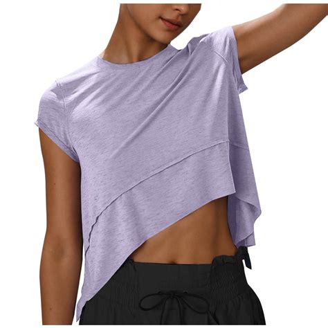 Stichou Workout Crop Tank Tops Spring Summer Athletic Gym Exercise ...