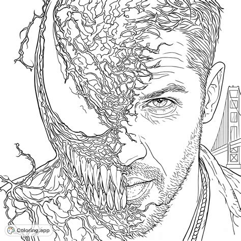 Symbiote Host Dual Portrait - Coloring.app