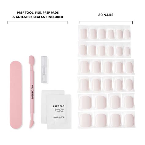 Rabbit - Pink Squoval Semi-Cured Gel Nail Lengthening Strips – Dashing Diva