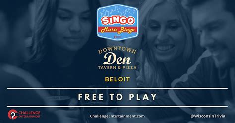 Weekly SINGO Music Bingo Nights at Downtown Den Tavern and Pizza ...