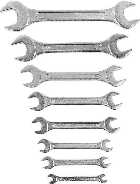VPR TOOLS Open End Spanner Set of 8 Pcs Premium Set of 8 Pcs Double ...