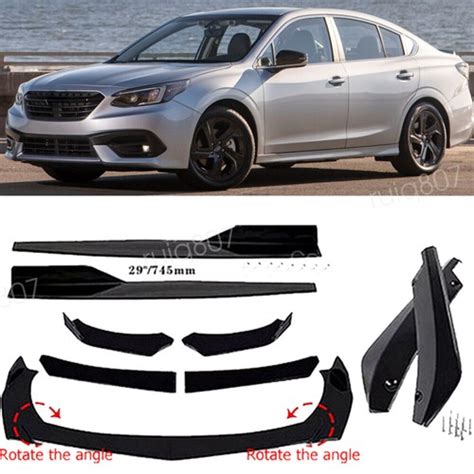 For Subaru Legacy/ Front Rear Bumper Lip Spoiler Splitter Body Kit Side ...