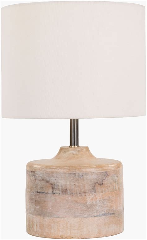 Coast Table Lamp - Stylish 15" Accent Light in Mango Wood & Stainless