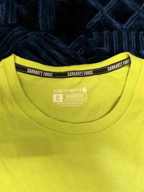 Carhartt Pocket T Shirt Mens Size XL Green Relaxed Fit Workwear Tee K87 ...