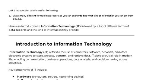205 Long Q & A Management information system - Unit 1 introduction to ...