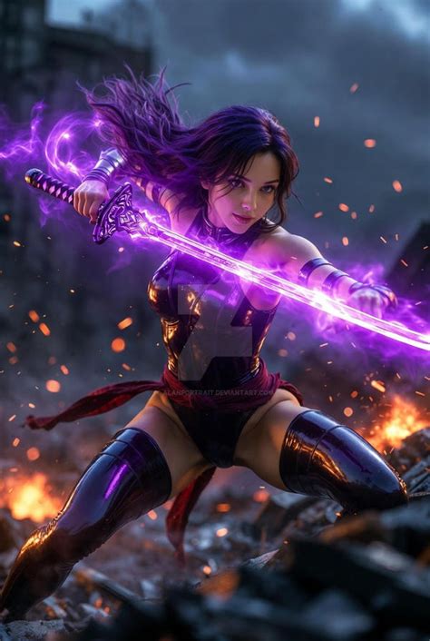 Psylocke by AlanPortrait on DeviantArt