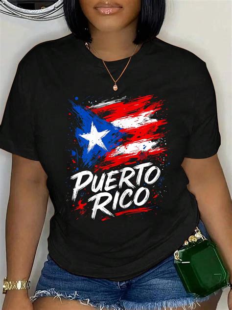 100% Cotton Puerto Rico Flag Hispanic Heritage Month Boricua Rican T ...