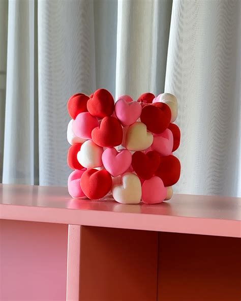 Crafting a heart shaped decor piece ️