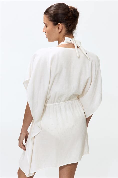 Women's Cream Beach kaftan dress | H&M IN