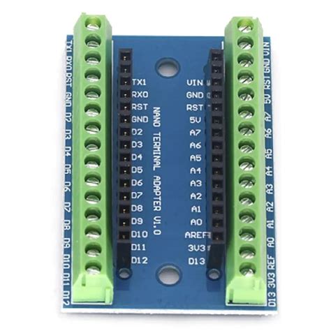 Kit Arduino Nano CH340 + IO Shield V1.0 Borneras Cable USB