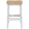 Taburete Alto De Bar Ekai 2 Pcs Blanco 40 X 29 X 63 Cm Vidaxl con ...