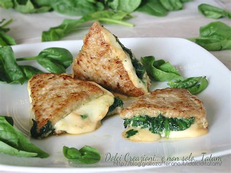 Sándwiches de carne con scamorza y espinacas - Recetas deliciosas