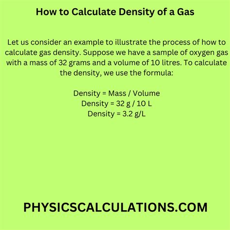 How Do You Measure Density Of A Gas