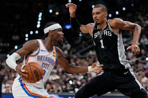 OKC Thunder vs Spurs: Victor Wembanyama and Shai Gilgeous-Alexander ...