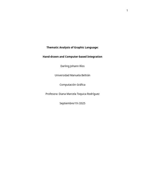 Thematic Analysis of Graphic Language | PDF | Creativity | Human ...
