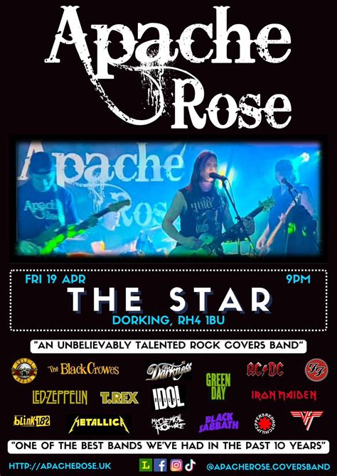 Apache Rose @ The Star, The Star Dorking, 17 April 2026 | AllEvents
