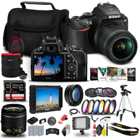 Nikon D3500 DSLR Camera with 18-55mm Lens Bundle – Includes Memory ...