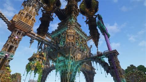 Minecraft player showcases incredible medieval steampunk castle build