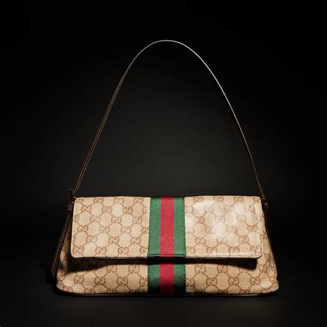 Madison medium shoulder bag in sand and brown GG canvas | GUCCI® AU