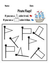 Free Printable Pirate Dot Marker Coloring Pages | Preschool pirate ...