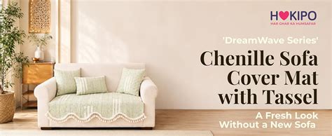 HOKIPO DreamWave Sofa Cover Mat 3 Seater Large 180 cm, Pearl Grey ...