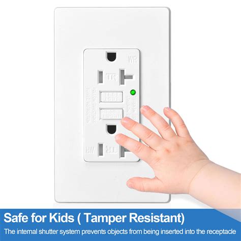 20A GFCI Outlet Outdoor GFI Receptacle, TR Weather Resistant, New