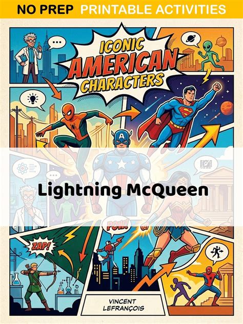 Lightning McQueen I Character Study I No Prep Reading Comprehension Worksheets