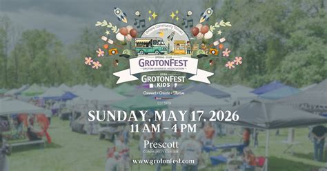GrotonFest Spring & Kids 2026, Prescott Community Center, Groton, 17 ...
